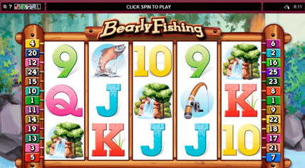 Rubyfortune - Bearly Fishing Slot screen-shot on mobile